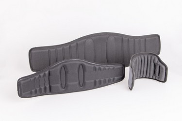 lumbar belts and pads for harnesses